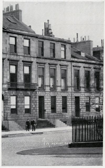 17, Heriot Row, domov Roberta Louise Stevensona a jeho rodiny v Edinburghu od British Photographer