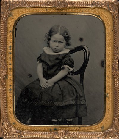Portrét dívky, cca. 1855 (foto) od British Photographer