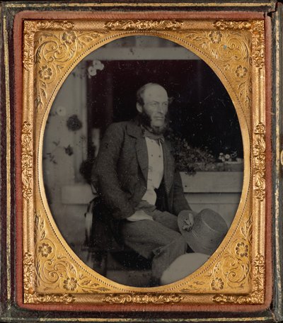 Portrét muže, c. 1860 (foto) od British Photographer