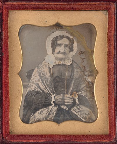 Portrét ženy, c. 1850 (foto) od British Photographer