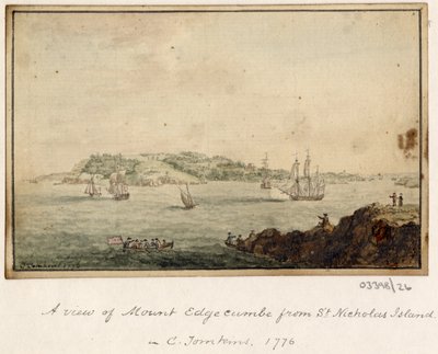 Série skic, pohledy ve Velké Británii, kontinentu a Americe 1772-1778 (akvarel) od British School