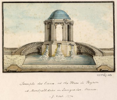 Série skic, pohledy ve Velké Británii, kontinentu a Americe 1772-1778 (akvarel) od British School