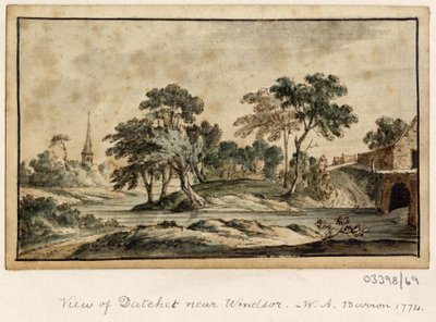 Série skic, pohledy ve Velké Británii, kontinentu a Americe 1772-1778 (akvarel) od British School