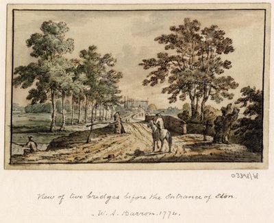 Série skic, pohledy ve Velké Británii, kontinentu a Americe 1772-1778 (akvarel) od British School