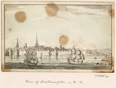 Série skic, pohledy ve Velké Británii, kontinentu a Americe 1772-1778 (akvarel) od British School
