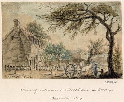 Série skic, pohledy ve Velké Británii, kontinentu a Americe 1772-1778 (akvarel) od British School