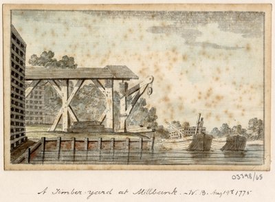 Série skic, pohledy ve Velké Británii, kontinentu a Americe 1772-1778 (akvarel) od British School