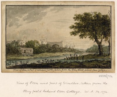 Série skic, pohledy ve Velké Británii, kontinentu a Americe 1772-1778 (akvarel) od British School