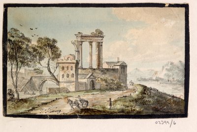 Sarja luonnoksia, näkymiä Isossa-Britanniassa, mantereella ja Amerikassa 1772-1778 (akvarelli) od British School