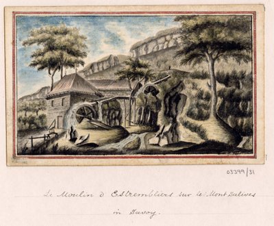 Série skic, pohledy ve Velké Británii, kontinentu a Americe 1772-1778 (akvarel) od British School