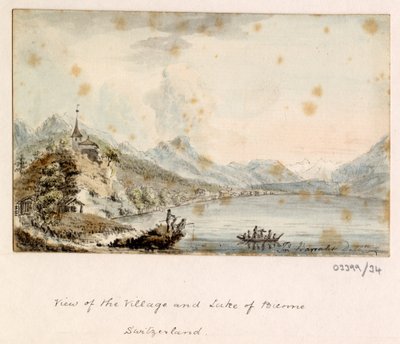 Sarja luonnoksia, näkymiä Isossa-Britanniassa, mantereella ja Amerikassa 1772-1778 (akvarelli) od British School