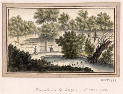 Série skic, pohledy ve Velké Británii, kontinentu a Americe 1772-1778 (akvarel) od British School