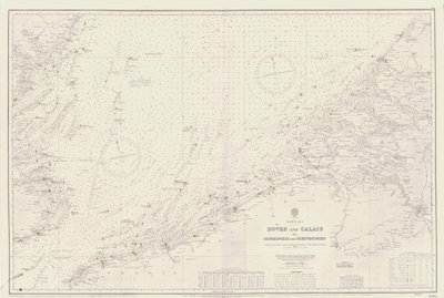 Mapa oblasti od Doveru a Calais po Orfordness od British School