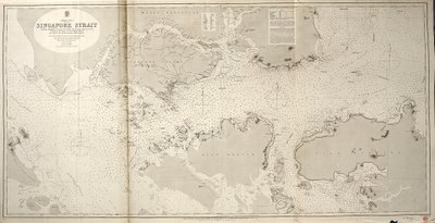 Čínské moře SINGAPURSKÝ ÚŽINEK Velitel štábu JW Reed Navg Lieuts TH Tizard... za asistence důstojníků HMS Rifleman 1865-69 od British School