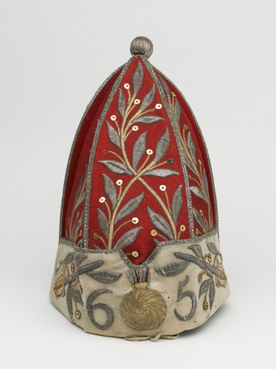 Důstojnická granátnická čepice, 65. pěší pluk, kolem roku 1758 od British School
