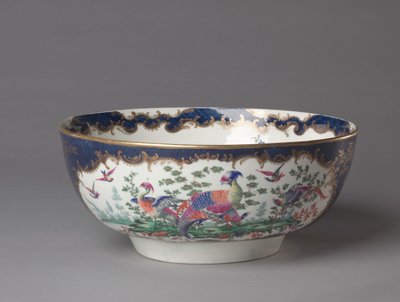 Punch Bowl, Worcester Porcelain Factory, kolem roku 1770 od British School