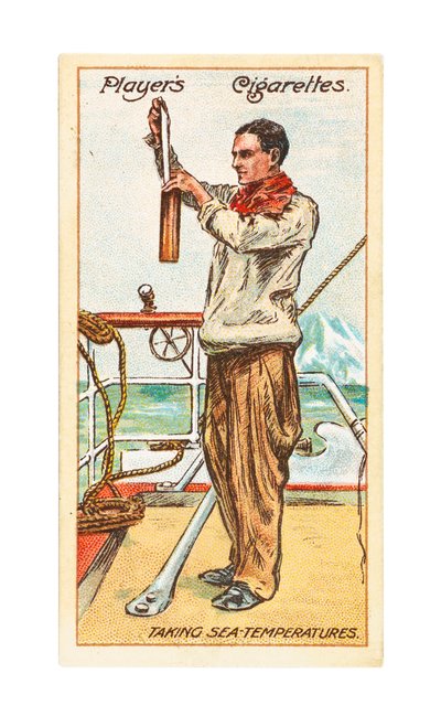 Rotmistr Francis Drake, tajemník a lodní meteorolog, měření teploty moře od British School