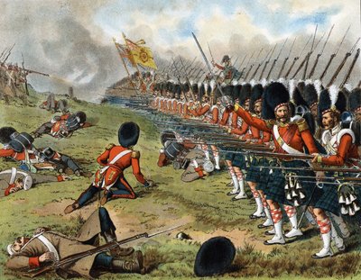 Postup 93. Sutherland Highlanders v bitvě u Almy 1854 - v „Harper