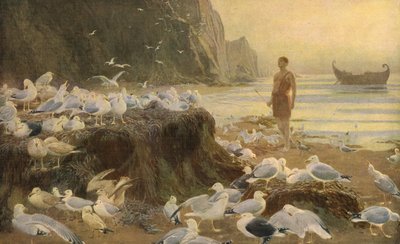 Tulák po starém světě, 1887, c1930. od Briton Riviere