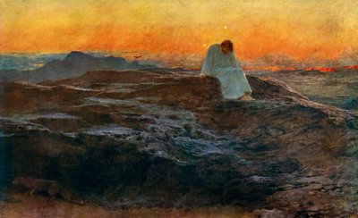 Kristus na poušti, 1898, 1912. od Briton Riviere