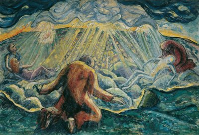 Stávání se a odcházení, asi 1920 (olej na plátně) od Broncia Koller-Pinell