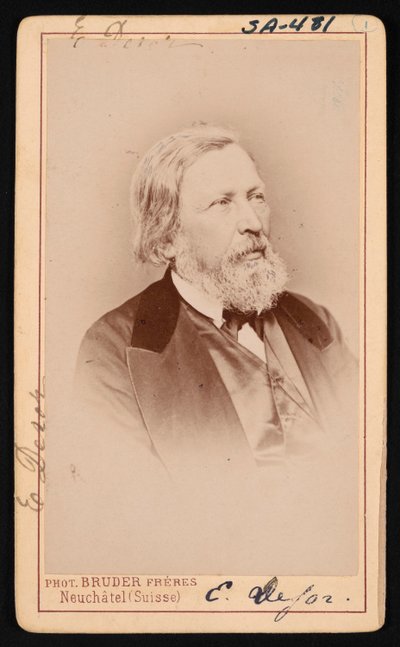 Portrét Pierre Jean Edouard Desor 1811-1882, před rokem 1882. od Bruder Freres