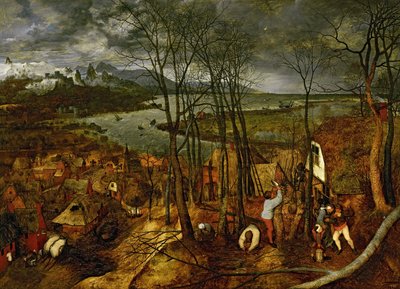 Ponurý den předjaří, 1565 od Bruegel