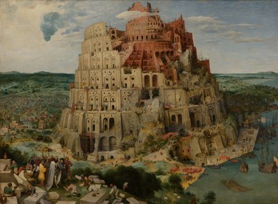 Babylonská věž, 1563 od Bruegel