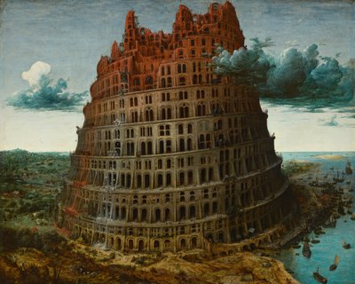 Babylonská věž, c. 1565 od Bruegel