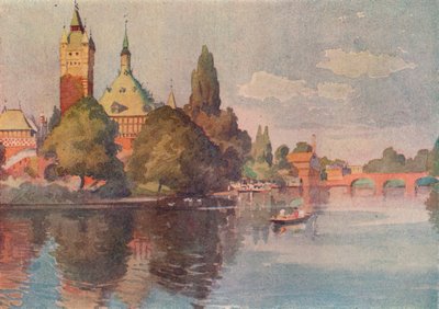 The Shakespeare Memorial Theatre, Stratford On Avon, c1905 od Buddig Anwylini Pughe