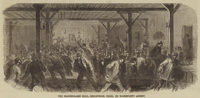 Marseillaise Hall, Belleville, Paříž, na Rocheforts zatčení od Burn Smeeton