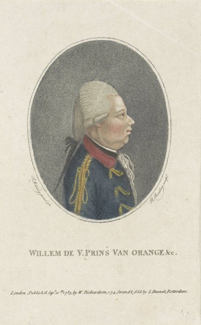 Portrét Williama V., prince z Orange-Nassau od Burnet Reading
