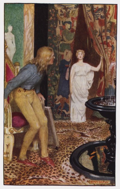 Ilustrace pro The Cloister and The Hearth od Charlese Reade (barevné lito) od Byam (after) Shaw