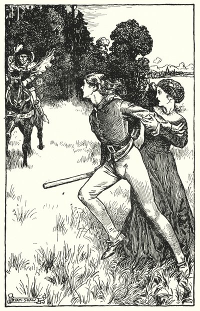Ilustrace pro The Cloister and The Hearth od Charlese Reade (litho) od Byam (after) Shaw