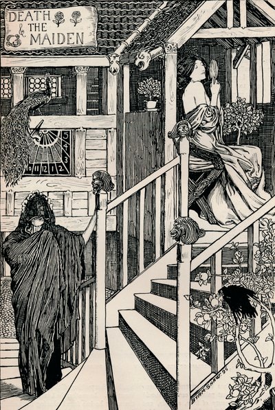 Smrt a panna, 1895 od Byam Shaw