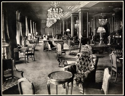 Salonek v hotelu Knickerbocker, 1906 (stříbrný želatinový tisk) od Byron Company