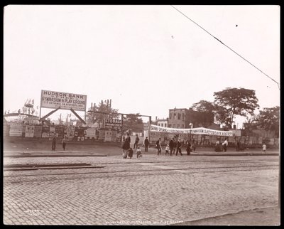 Hřiště a tělocvična Hudson Bank, 53. ulice a 11. avenue, New York, 1898 (stříbrný želatinový tisk) od Byron Company