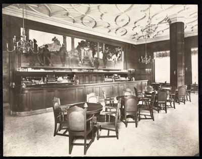 Bar Old King Cole v hotelu Knickerbocker, 1906 (stříbrný želatinový tisk) od Byron Company