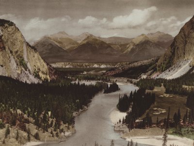 Bow Valley, Banff (barevná fotografie) od Byron Hill Harmon