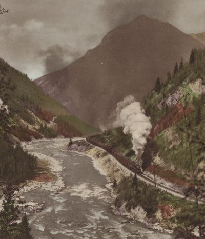 Kaňon Kicking Horse (barevné foto) od Byron Hill Harmon