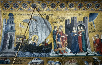 Byzantská architektura: život svatého Isidora z Chiu od Byzantine