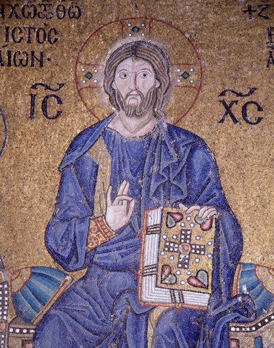 Kristus Pantokrator v Hagia Sophia (mozaika) od Byzantine