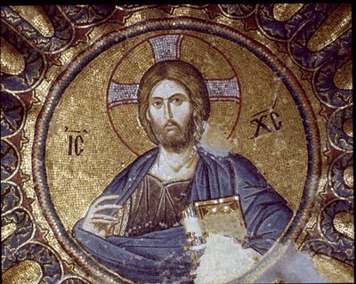 Kristus pantokrator (nebo Kristus ve slávě) (Mozaika, 5.–14. století) od Byzantine