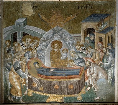 Usnutí Panny Marie (Mozaika od Byzantine