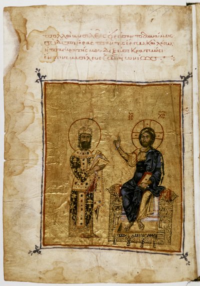 Císař Alexios I. a Ježíš Kristus od Byzantine