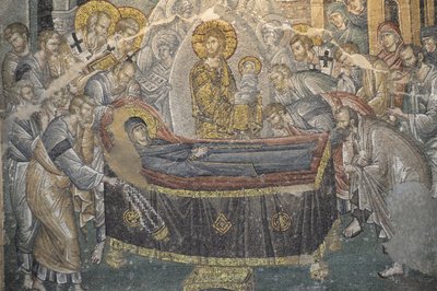 Freska svatého Spasitele v kostele Chora (Kariye Camii), Istanbul, Turecko od Byzantine