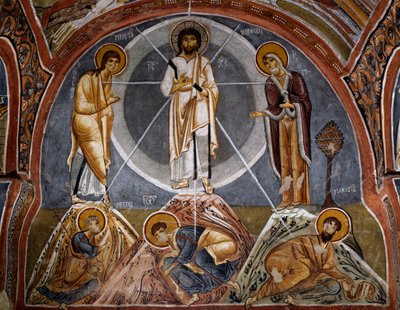 Proměnění Páně, byzantská freska (12. století), Karanlik Kilise (Temný kostel) (12.–13. století), Goreme (Seznam světového dědictví UNESCO od Byzantine
