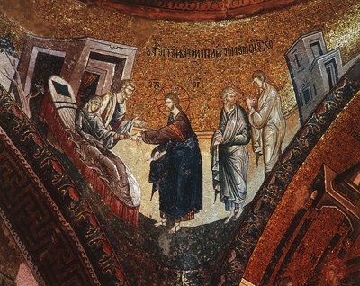 Smrt Panny (mozaika) od Byzantine Byzantine