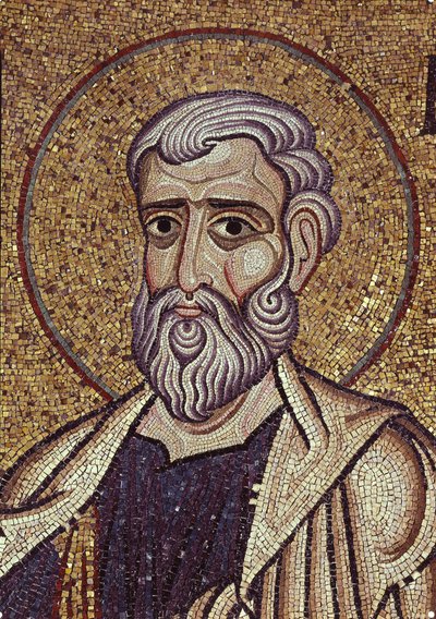 Prorok Haggai Detail vnitřní mozaiky v bazilice sv. Marka, 12. století od Byzantine Byzantine