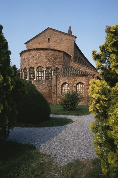 Vnější pohled na chevet od Byzantine School